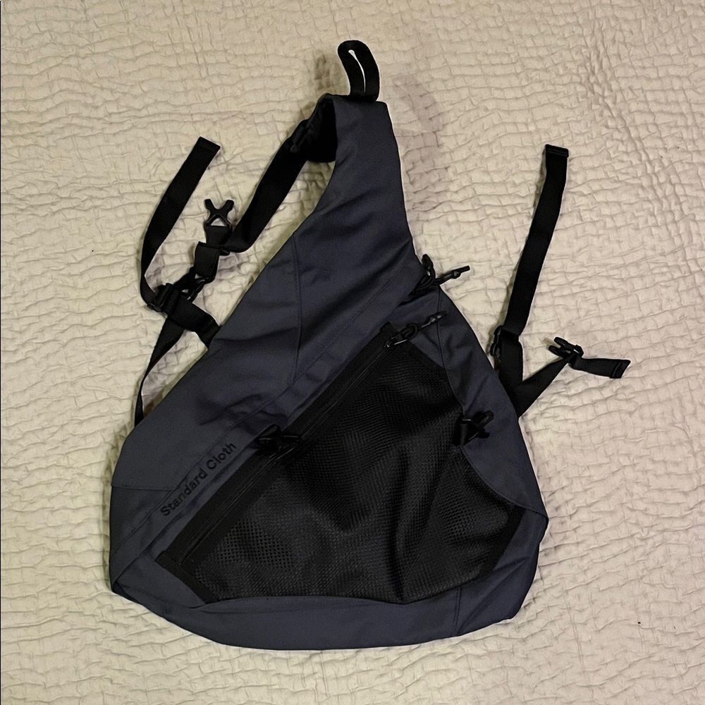 NWOT Standard Cloth Dark Gray Sling Backpack